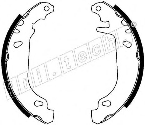 Комплект тормозных колодок fri.tech. 17067