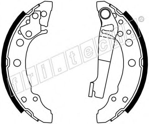 Комплект тормозных колодок fri.tech. 17077