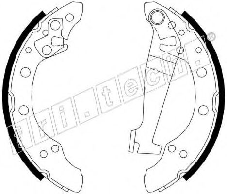Комплект тормозных колодок fri.tech. 17088