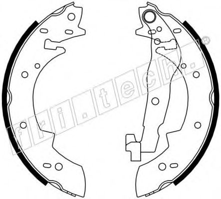Комплект тормозных колодок fri.tech. 17097