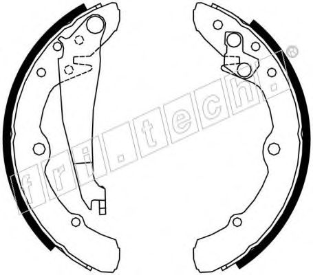 Комплект тормозных колодок fri.tech. 17139