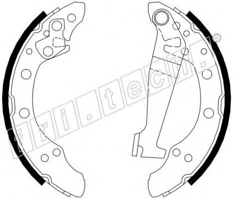 Комплект тормозных колодок REMSA 304605