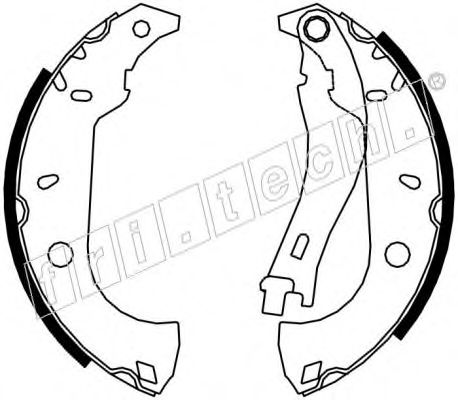 Комплект тормозных колодок fri.tech. 17171