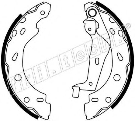 Комплект тормозных колодок fri.tech. 17185