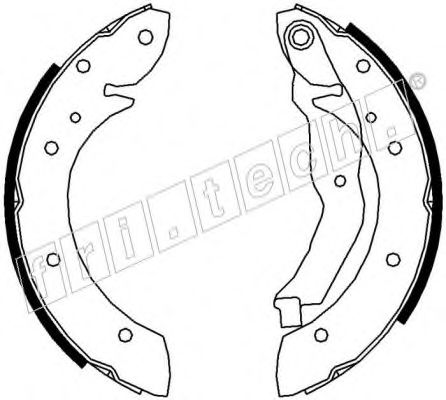 Комплект тормозных колодок fri.tech. 17190