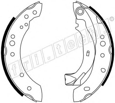 Комплект тормозных колодок fri.tech. 17198