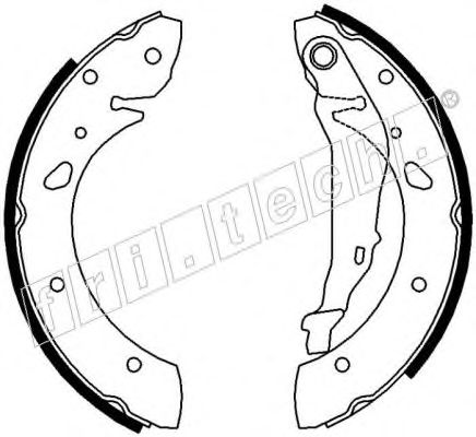 Комплект тормозных колодок fri.tech. 17218