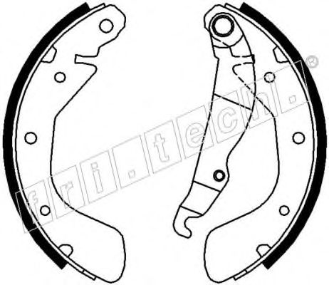 Комплект тормозных колодок fri.tech. 17230