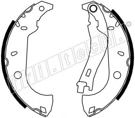 Комплект тормозных колодок fri.tech. 17232