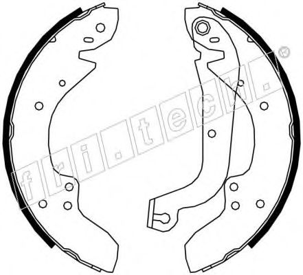 Комплект тормозных колодок fri.tech. 17238