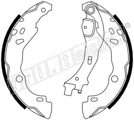 Комплект тормозных колодок fri.tech. 17258