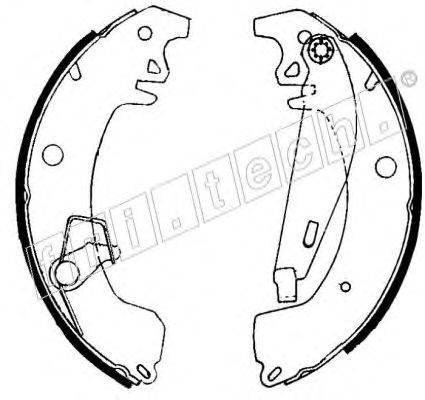 Комплект тормозных колодок fri.tech. 17336
