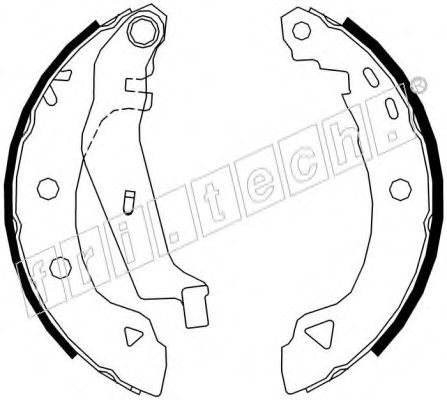 Комплект тормозных колодок fri.tech. 17371
