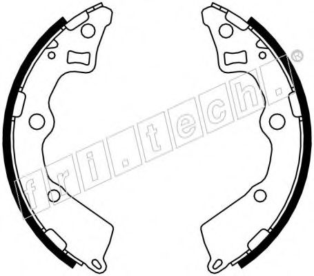 Комплект тормозных колодок fri.tech. 1049.164
