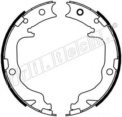 Комплект тормозных колодок, стояночная тормозная система fri.tech. 1088.237