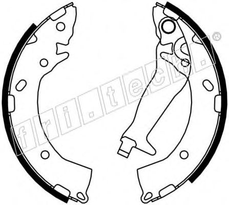 Комплект тормозных колодок fri.tech. 17360