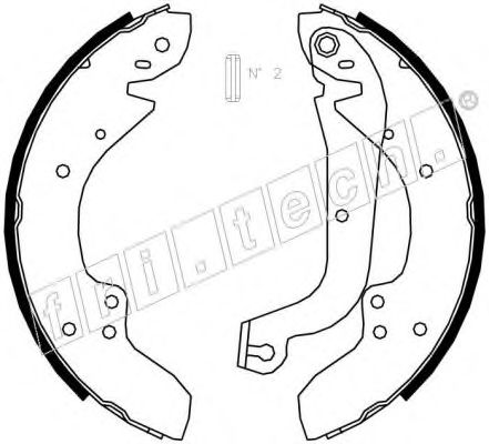Комплект тормозных колодок DEX 27404