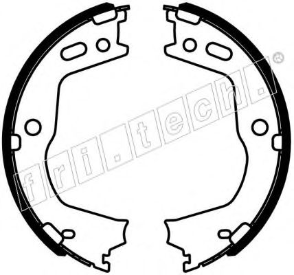 Комплект тормозных колодок, стояночная тормозная система fri.tech. 1046.226