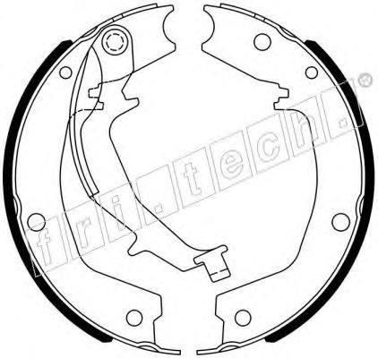 Комплект тормозных колодок, стояночная тормозная система fri.tech. 1049.172