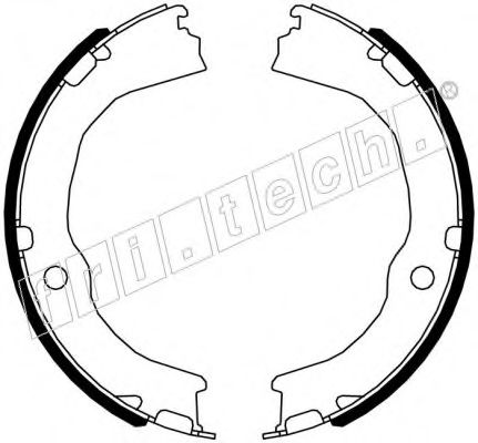 Комплект тормозных колодок, стояночная тормозная система fri.tech. 1027.010