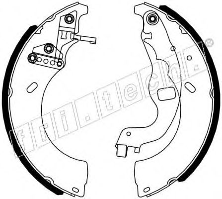 Комплект тормозных колодок fri.tech. 1079.197