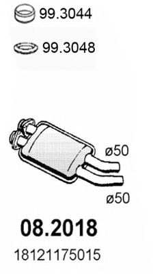 Предглушитель выхлопных газов ASSO 08.2018