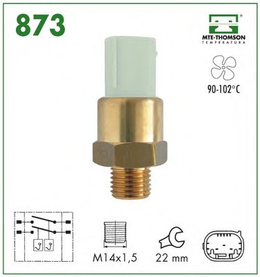 Термовыключатель, вентилятор радиатора MTE-THOMSON 873