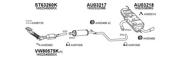 Система выпуска ОГ VENEPORTE 030035