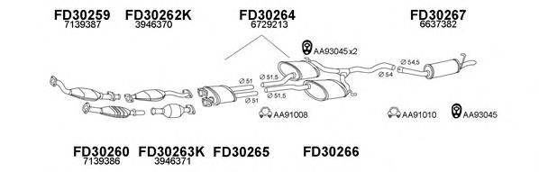 Система выпуска ОГ VENEPORTE 300458