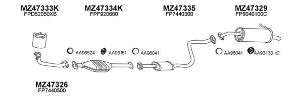 Система выпуска ОГ VENEPORTE 470056