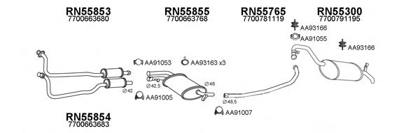 Система выпуска ОГ VENEPORTE 550327