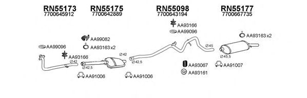 Система выпуска ОГ VENEPORTE 550423