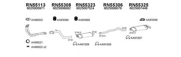 Система выпуска ОГ VENEPORTE 550430