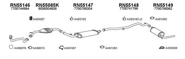Система выпуска ОГ VENEPORTE 550469