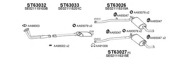 Система выпуска ОГ VENEPORTE 630057