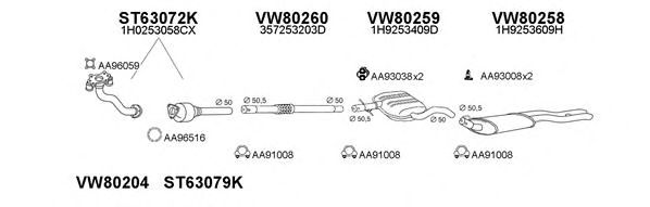 Система выпуска ОГ VENEPORTE 800068