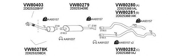 Система выпуска ОГ VENEPORTE 800109