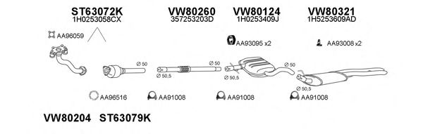 Система выпуска ОГ VENEPORTE 800227
