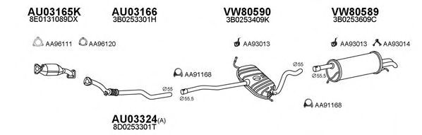 Система выпуска ОГ VENEPORTE 800416