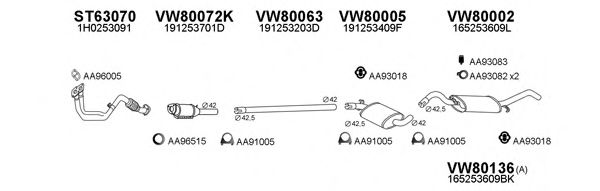 Система выпуска ОГ VENEPORTE 800514