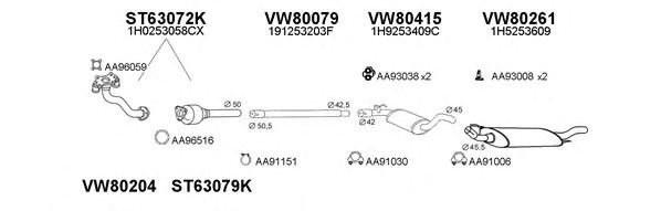 Система выпуска ОГ VENEPORTE 800559