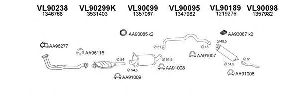 Система выпуска ОГ VENEPORTE 900095