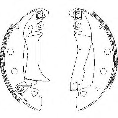 Комплект тормозных колодок WOKING Z4017.00