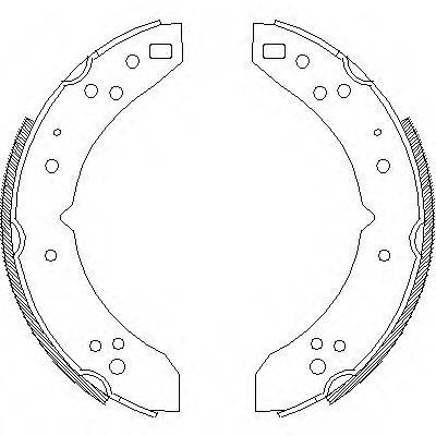 Комплект тормозных колодок WOKING Z4030.00