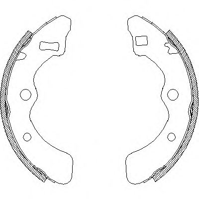 Комплект тормозных колодок WOKING Z4061.01