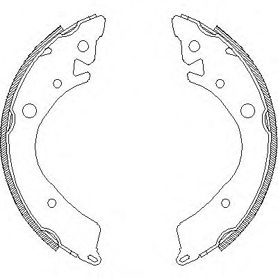 Комплект тормозных колодок WOKING Z4084.00