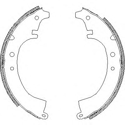 Комплект тормозных колодок WOKING Z4087.00