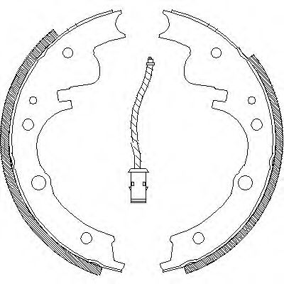 Комплект тормозных колодок WOKING Z4104.01