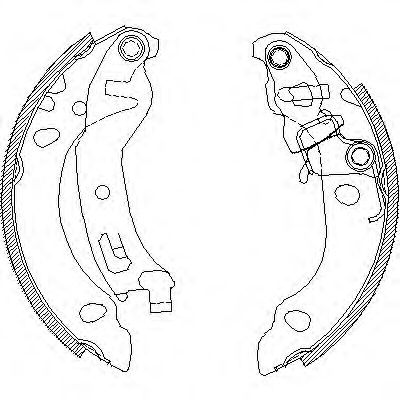 Комплект тормозных колодок WOKING Z4138.01