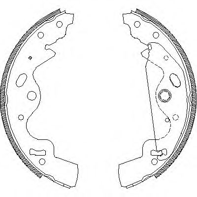 Комплект тормозных колодок WOKING Z4181.00